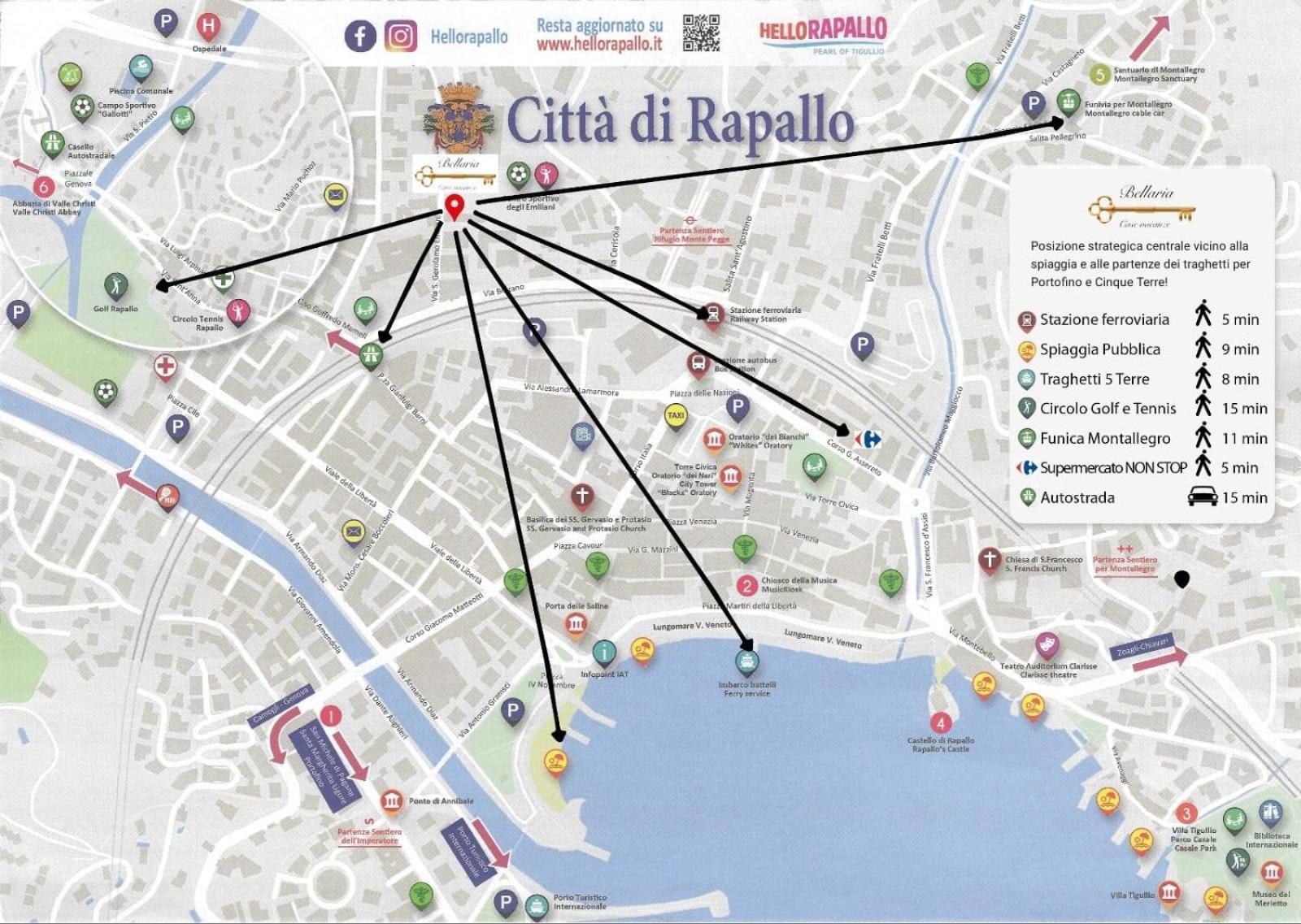Bellaria Ll Apartment Rapallo Bagian luar foto